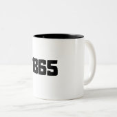 TASSE 2 COULEURS 1865 (Devant droit)