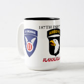 TASSE 2 COULEURS 187E RAKASANS D'INFANTERIE (Devant gauche)