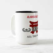 TASSE 2 COULEURS 187E RAKASANS D'INFANTERIE  (Devant gauche)