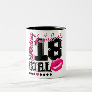 Tasse 2 Couleurs 18) Anniversaire de 18e anniversaire de Birthday g