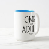 Tasse 2 Couleurs 18e anniversaire (Devant droit)