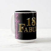 Tasse 2 Couleurs 18e anniversaire (Devant gauche)