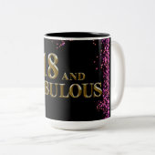 Tasse 2 Couleurs 18e anniversaire (Devant droit)