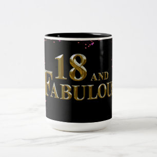 Tasse 2 Couleurs 18e anniversaire 