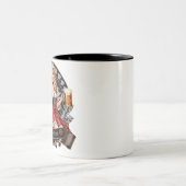 Tasse 2 Couleurs 18e anniversaire - Blonde Dirndl dit Prost Cheers (Centre)