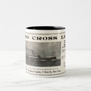 TASSE 2 COULEURS 1915 VOYAGE À LA VOIE PUBLICITAIRE