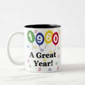 Tasse 2 Couleurs 1960 un anniversaire de grande année (Gauche)