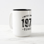 Tasse 2 Couleurs 1970 Année de naissance classique (Devant gauche)