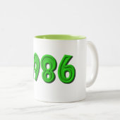 TASSE 2 COULEURS 1986 (Devant droit)