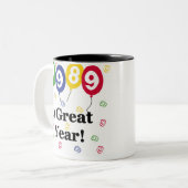 Tasse 2 Couleurs 1989 un anniversaire de grande année (Devant gauche)