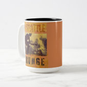 Tasse 2 Couleurs 1991 Seattle Grunge Bands (Devant gauche)