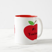 Tasse 2 Couleurs #1 Musique de pomme enseignant (Devant droit)