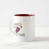 Tasse 2 Couleurs 1er Noël-bébé en stock (Devant gauche)