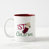 Tasse 2 Couleurs 1er Noël-bébé en stock (Gauche)