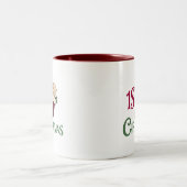 Tasse 2 Couleurs 1er Noël-bébé en stock (Centre)