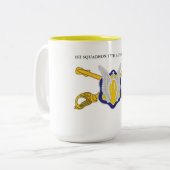 TASSE 2 COULEURS 1RE CAVALRY SQUADRON 17E (RECON) (Devant gauche)