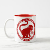 Tasse 2 Couleurs 2016 Année Du Singe Cute (Gauche)