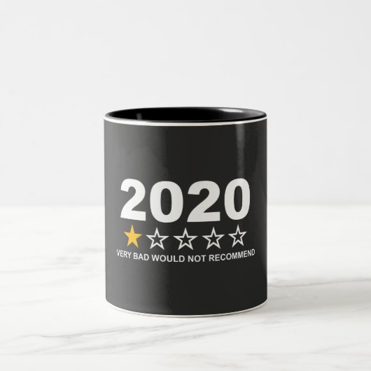 Tasse 2 Couleurs 2020 Ne Recommanderait Pas (Centre)