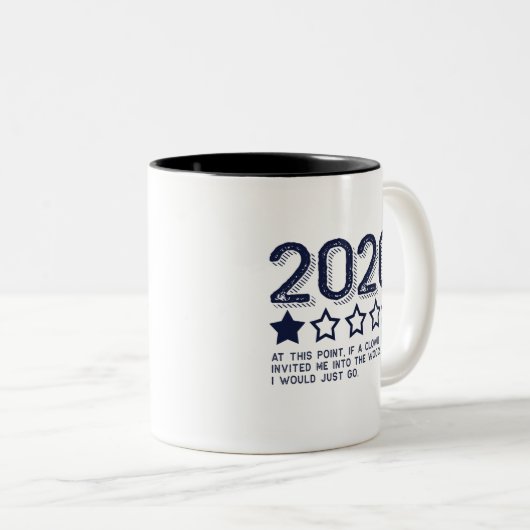 Tasse 2 Couleurs 2020 Révision Non Recommandée (Devant droit)