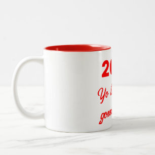 Tasse 2 Couleurs 2025 Année épique - Personnalisé