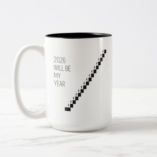 Tasse 2 Couleurs 2026 Small Steps My Year (Gauche)