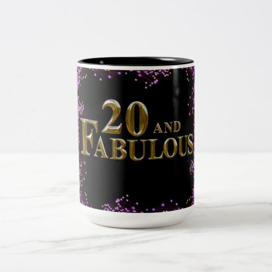 Tasse 2 Couleurs 20e Anniversaire  (Centre)