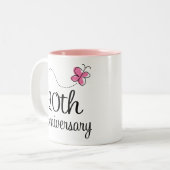 Tasse 2 Couleurs 20ème Anniversaire (Devant gauche)