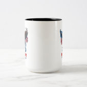 Tasse 2 Couleurs 250 Ans de Liberté Aigle Patriotique Drapeau Améri (Centre)