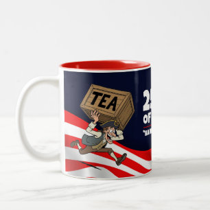 Tasse 2 Couleurs 250e anniversaire des États-Unis qui balancent les