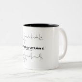Tasse 2 Couleurs 2 formes de vitamine K (molécules chimiques) (Devant droit)