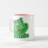 TASSE 2 COULEURS 2 MEILLEURS AMIS DE POIS (Devant gauche)