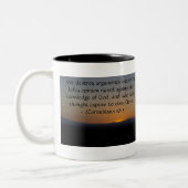 Tasse 2 Couleurs 2Corinthiens 10:5 (Gauche)