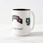 TASSE 2 COULEURS 2E BATTALION 75E RANGER REGIMENT (Devant droit)
