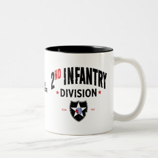 Tasse 2 Couleurs 2e division d'infanterie "Indianhead" en détresse