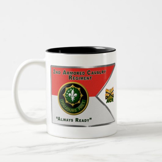 Tasse 2 Couleurs 2e Ligne directrice du régiment de cavalerie blind (Gauche)
