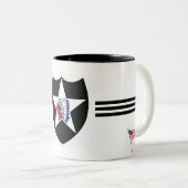 Tasse 2 Couleurs 2ème Division d'infanterie. - Armée (Devant droit)
