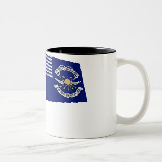 Tasse 2 Couleurs 2ème Lt Dragoons Waving Flag de régiment (Droit)