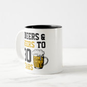 Tasse 2 Couleurs 30e anniversaire Cheers & Bières à 30 ans (Devant gauche)