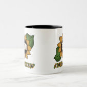 Tasse 2 Couleurs 30èmes cadeaux d'anniversaire de tournesol (Centre)