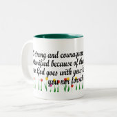 Tasse 2 Couleurs 31:6 de Deuteronomy (Devant gauche)