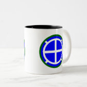 Tasse 2 Couleurs 35e division d'infanterie (Devant droit)