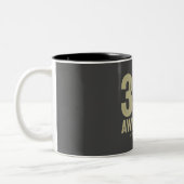 Tasse 2 Couleurs 38 ans d'être génial 38e anniversaire (Gauche)