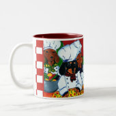 Tasse 2 Couleurs 3 Dachsunds de chef (Gauche)