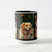 Tasse 2 Couleurs 3 Dog Photos Heart Pawprints Gift (Centre)