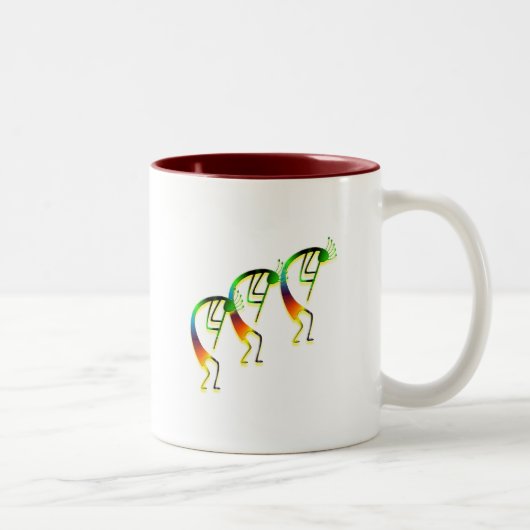 Tasse 2 Couleurs 3 Kokopelli #12 (Droit)