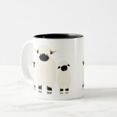 Tasse 2 Couleurs 3 moutons valais d'affilée (Devant gauche)