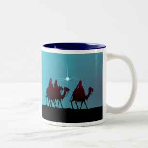 Tasse 2 Couleurs 3 WISEMEN et ÉTOILES par SHARON SHARPE
