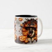 Tasse 2 Couleurs 3D Halloween Dog Breeds Halloween (Devant droit)