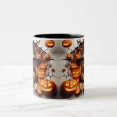 Tasse 2 Couleurs 3D Halloween Dog Breeds Halloween (Centre)