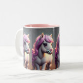 Tasse 2 Couleurs 3D Spirit Pony 5 (Devant gauche)